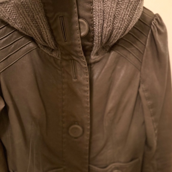 Mackage Lamb Leather Shawl Collar Jacket Size Medium - Picture 7 of 10